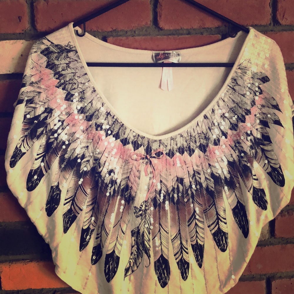 Boho crop lipsy top